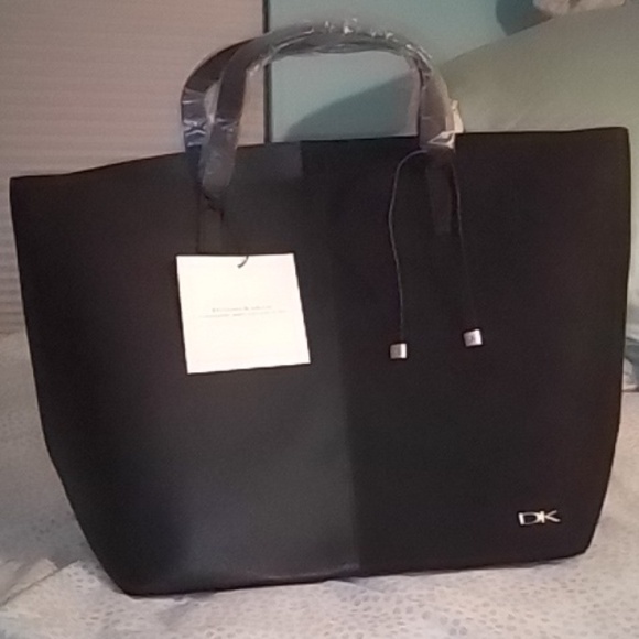 Large Donna Karan Black Handbag/Tote Bag - Picture 5 of 8